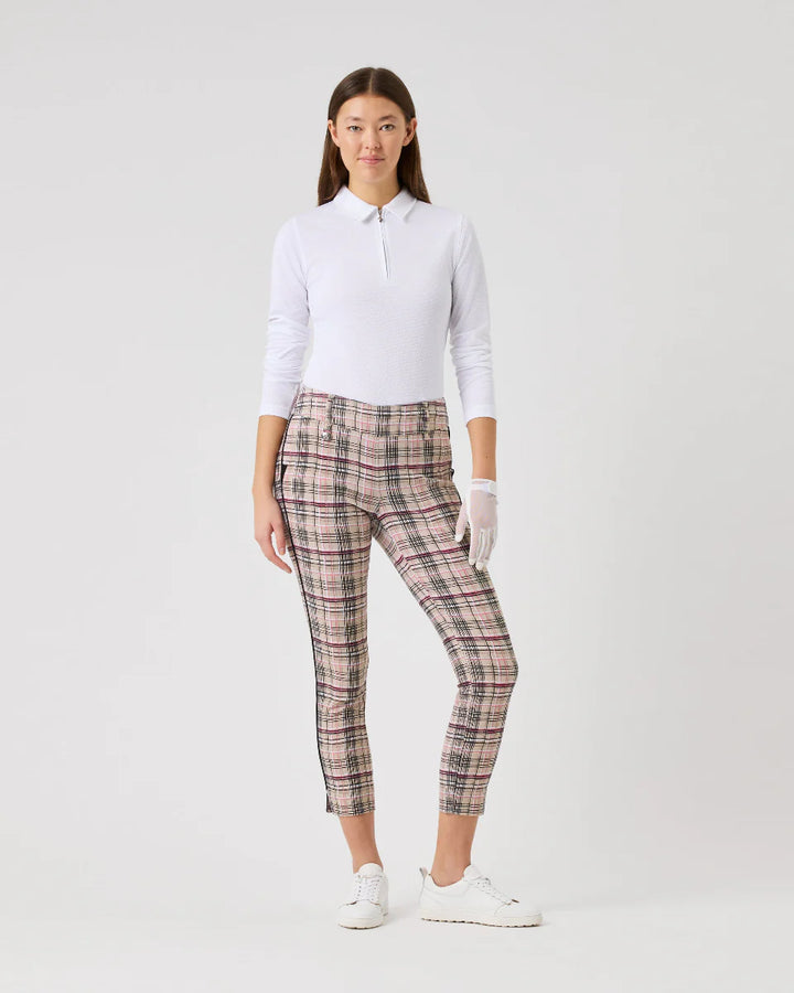 Daily Sports Hand Stroke Plaid Magic Ankle Pant [SS26]