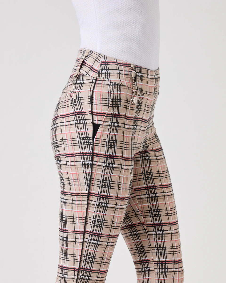 Daily Sports Hand Stroke Plaid Magic Ankle Pant [SS26]