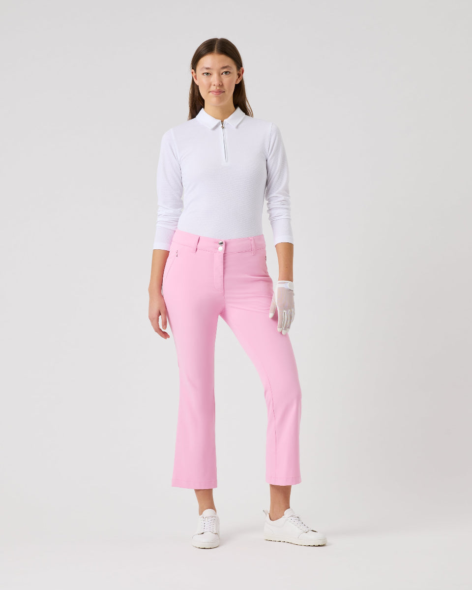 Daily Sports Flare Lyric Prism Pink Ankle Pants