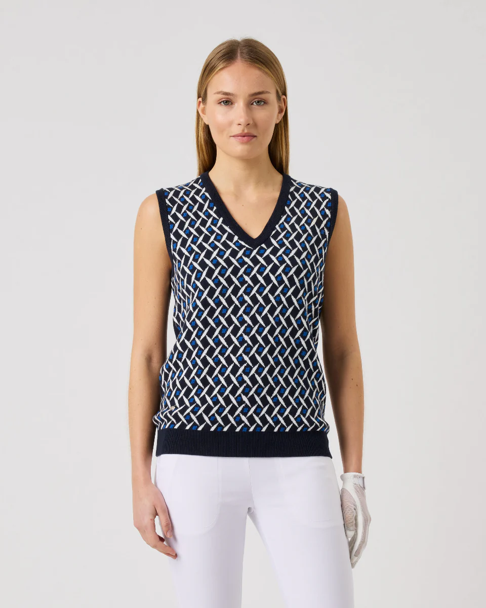 Daily Sports Square V-Neck Sweater Vest [SS26]