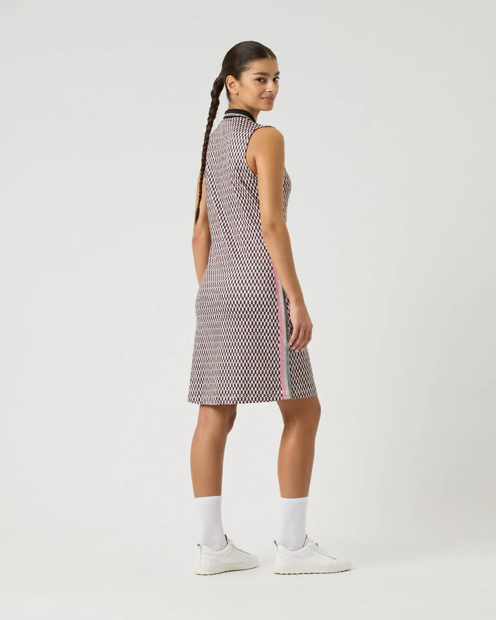 Daily Sports Geometric Abstract Wave Sleeveless Dress [2026]