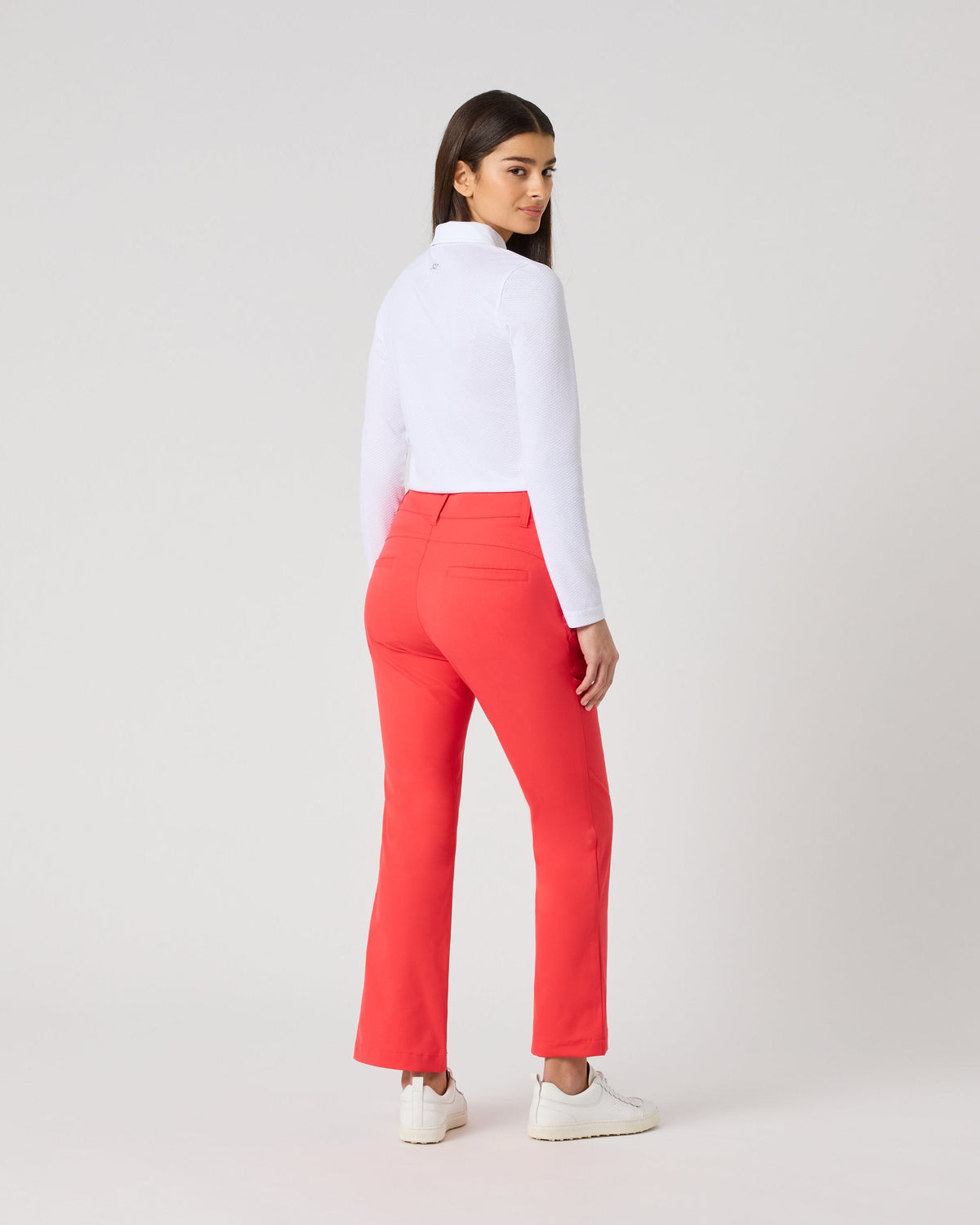 Daily Sports Flare Lyric Poppy Red Ankle Pants