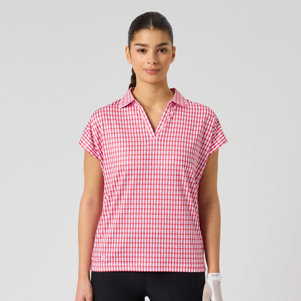 Daily Sports Sunny Geo Air Cap Sleeve Polo