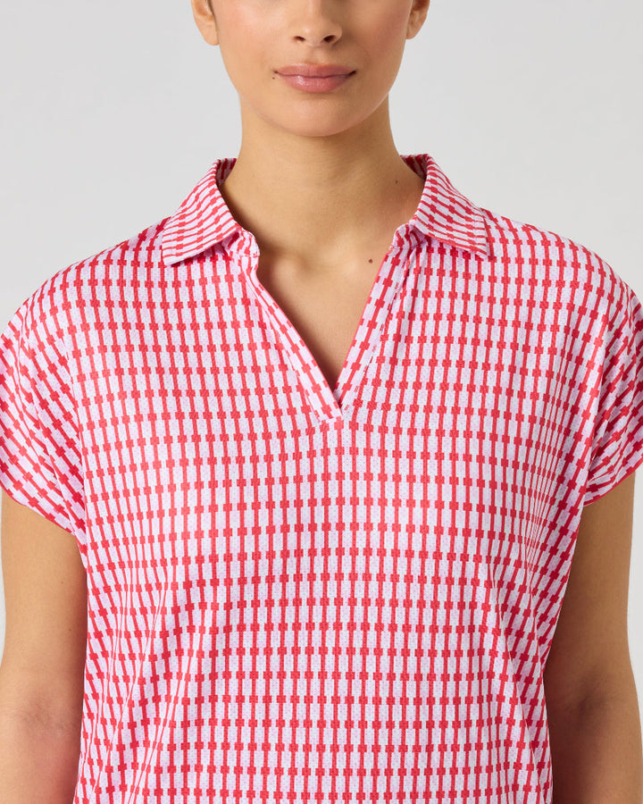 Daily Sports Sunny Geo Air Cap Sleeve Polo