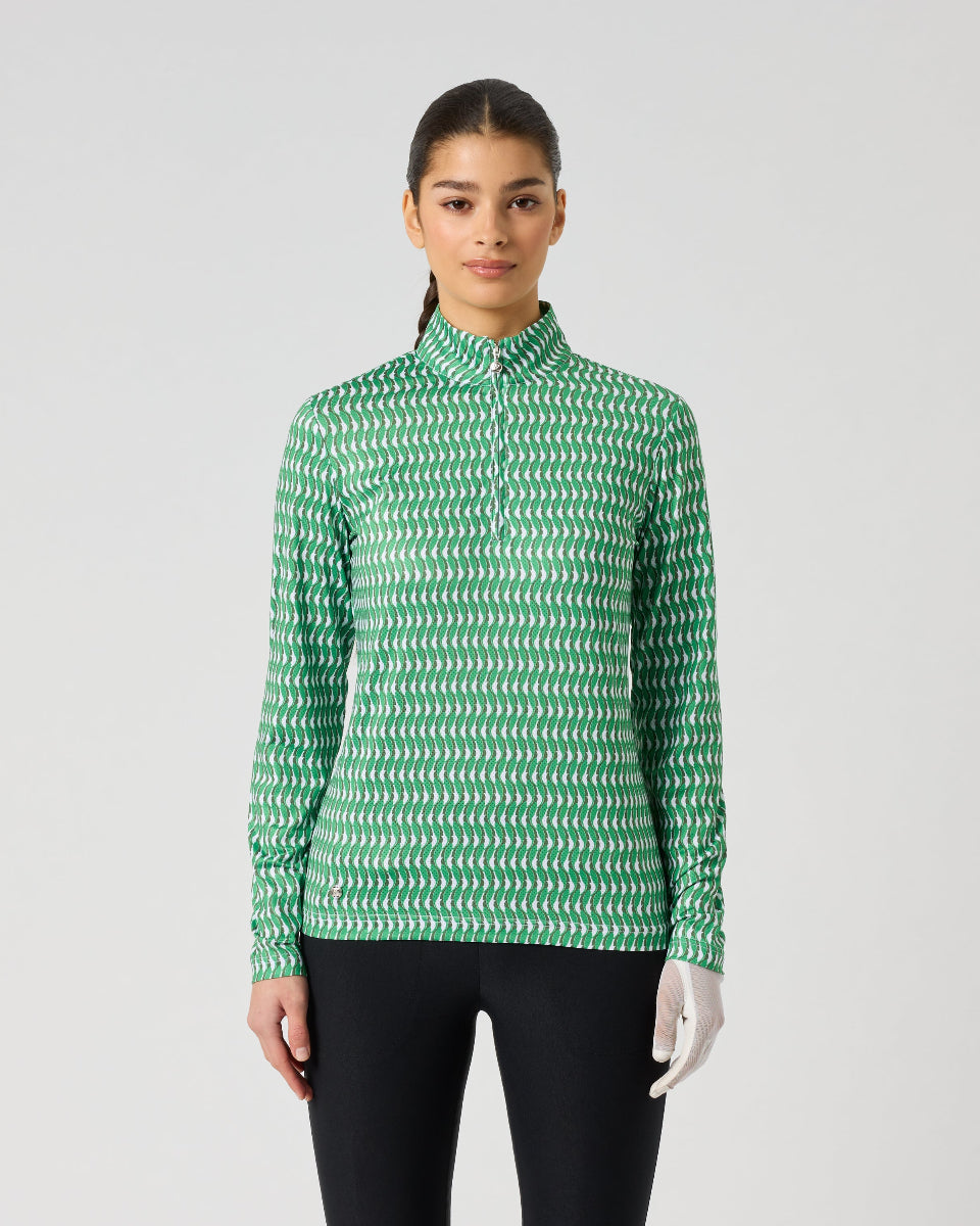 Daily Sports Banana Leaf Printed Air Long Sleeve Top