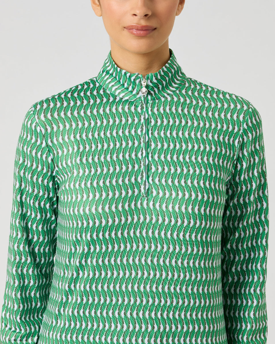 Daily Sports Banana Leaf Printed Air Long Sleeve Top