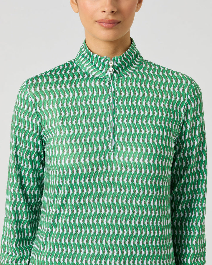 Daily Sports Banana Leaf Printed Air Long Sleeve Top