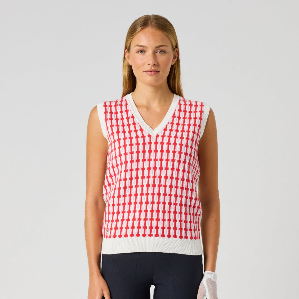 Daily Sports Sunny Geo Jacquard V-Neck Vest