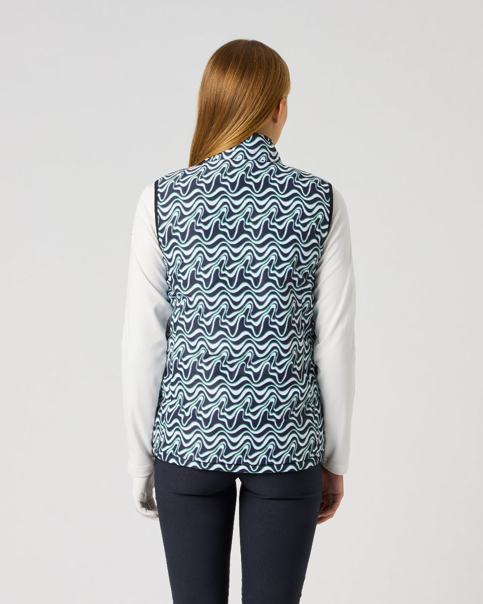 Daily Sports Reversible Dark Navy Flair Motion Padded Vest