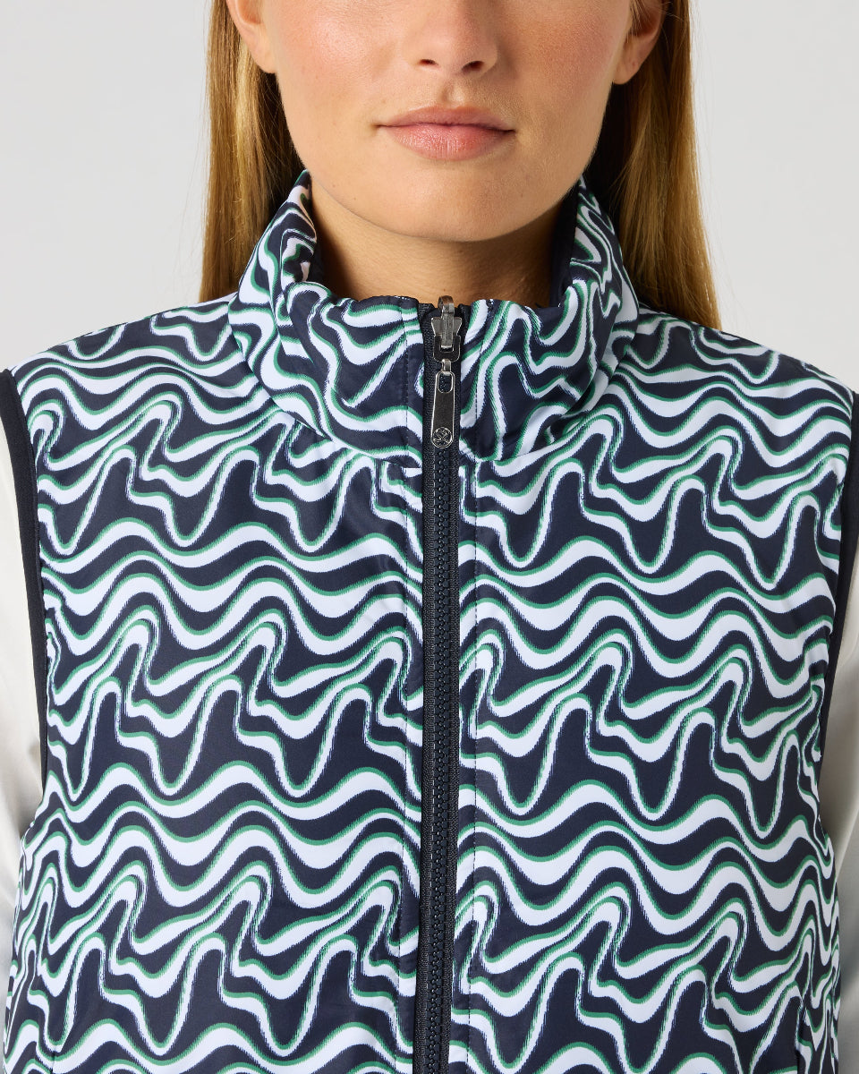 Daily Sports Reversible Dark Navy Flair Motion Padded Vest