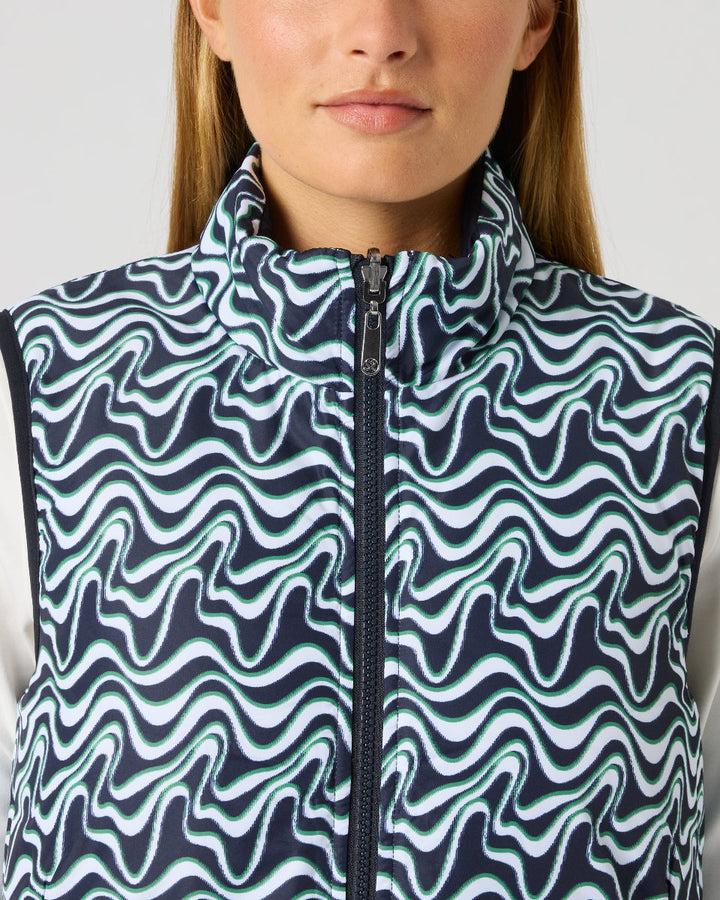 Daily Sports Reversible Dark Navy Flair Motion Padded Vest