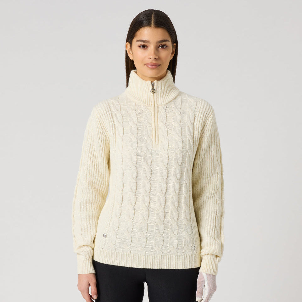 Daily Sports Cable Knit Unlined Pullover Sweater