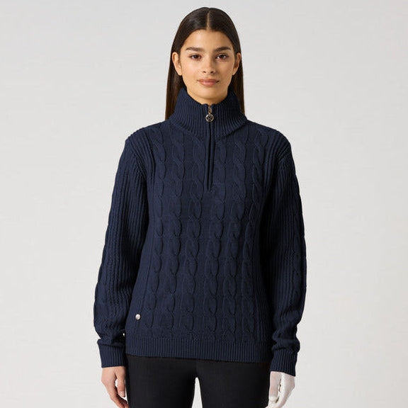 Daily Sports Cable Knit Unlined Pullover Sweater
