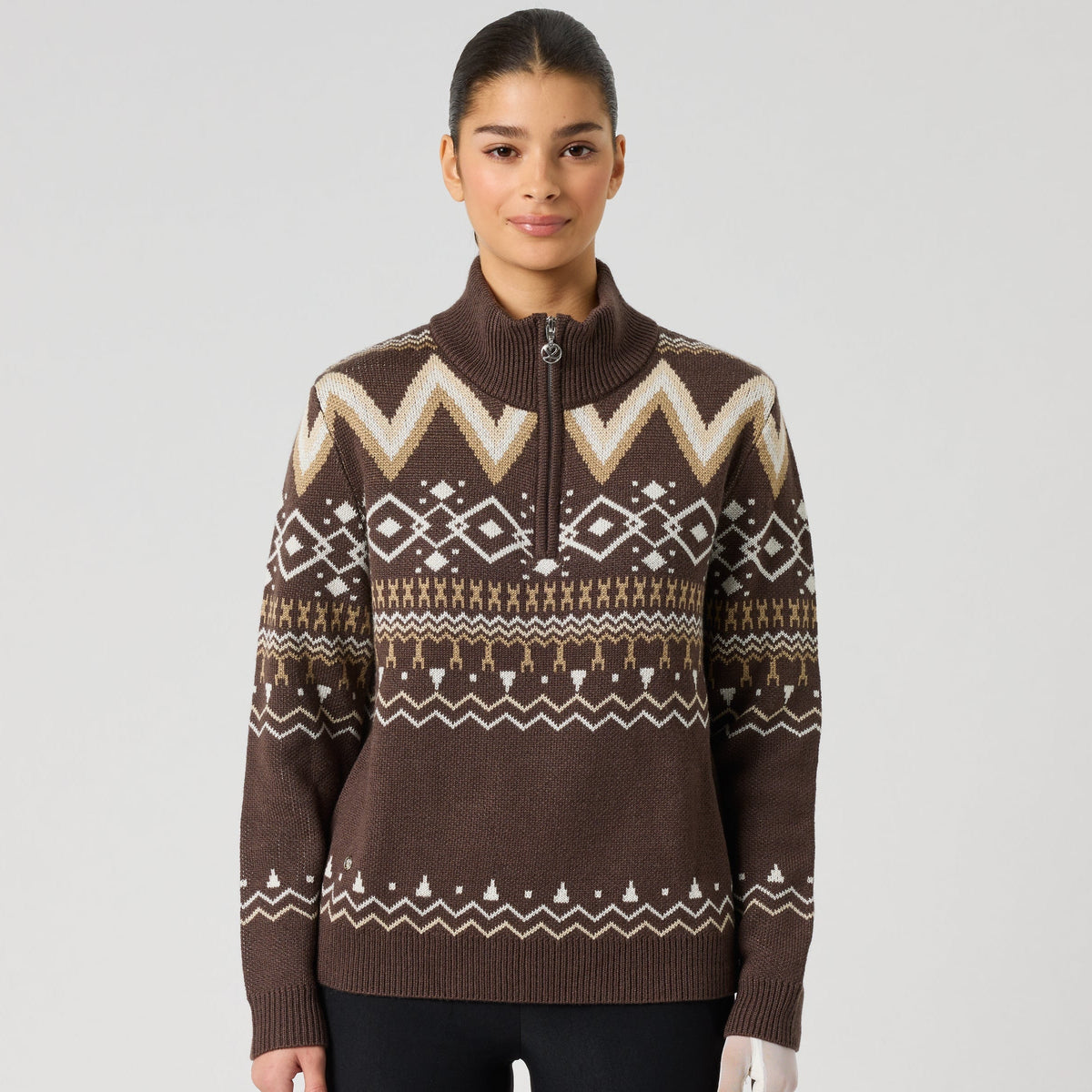 Daily Sports Jacquard Brownie Pullover Unlined