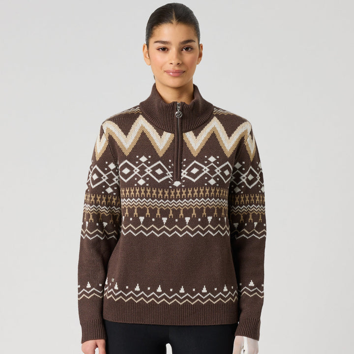 Daily Sports Jacquard Brownie Lined/Unlined Sweaters