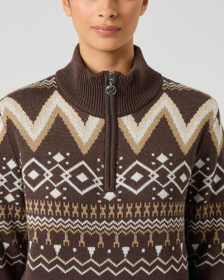 Daily Sports Jacquard Brownie Lined/Unlined Sweaters