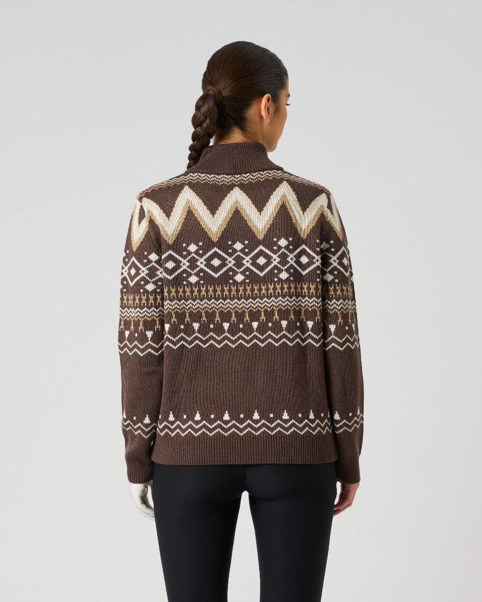 Daily Sports Jacquard Brownie Pullover Unlined
