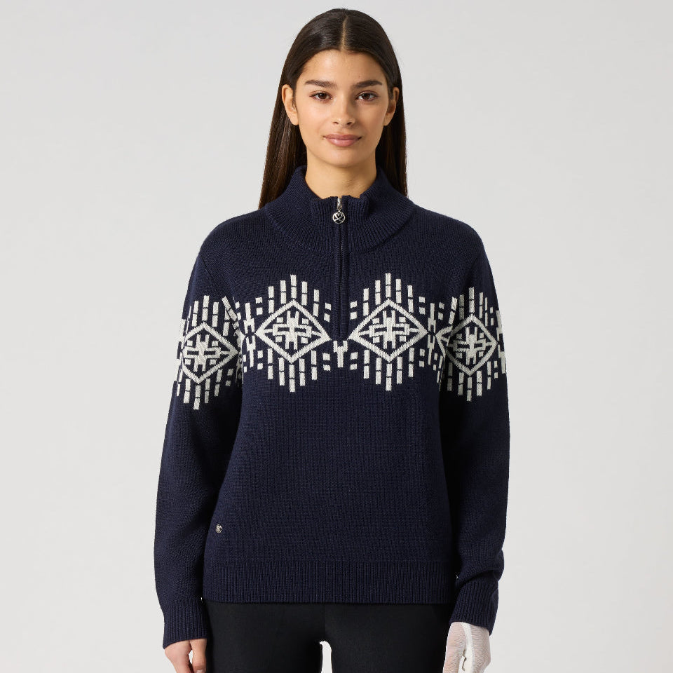 Daily Sports Jacquard Dark Navy Pullover Unlined