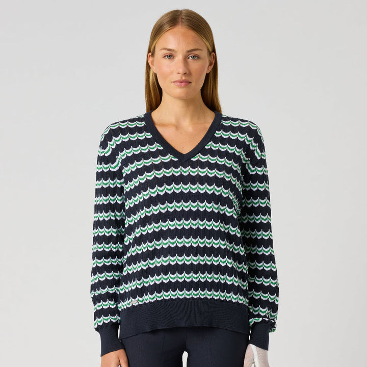 Daily Sports Wave Dark Navy Sweater