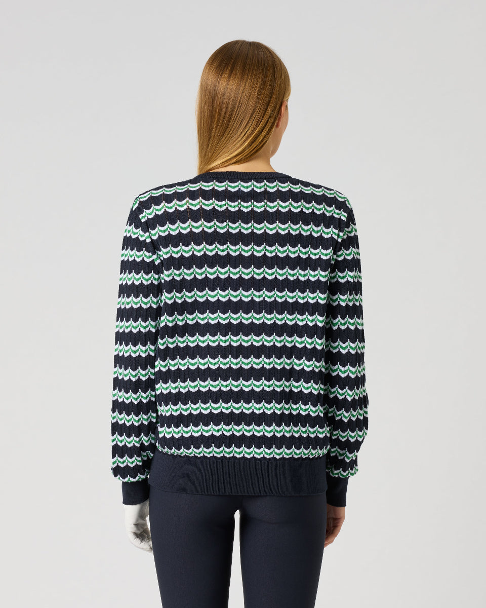 Daily Sports Wave Dark Navy Sweater