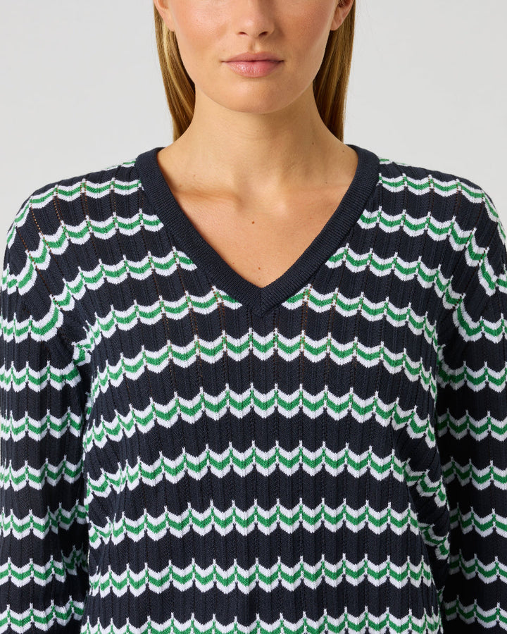 Daily Sports Wave Dark Navy Sweater