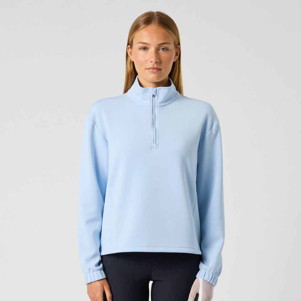 Daily Sports Relaxed Light Blue Mid-Layer Pullover