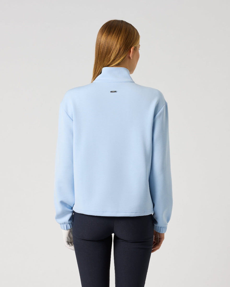Daily Sports Relaxed Light Blue Mid-Layer Pullover