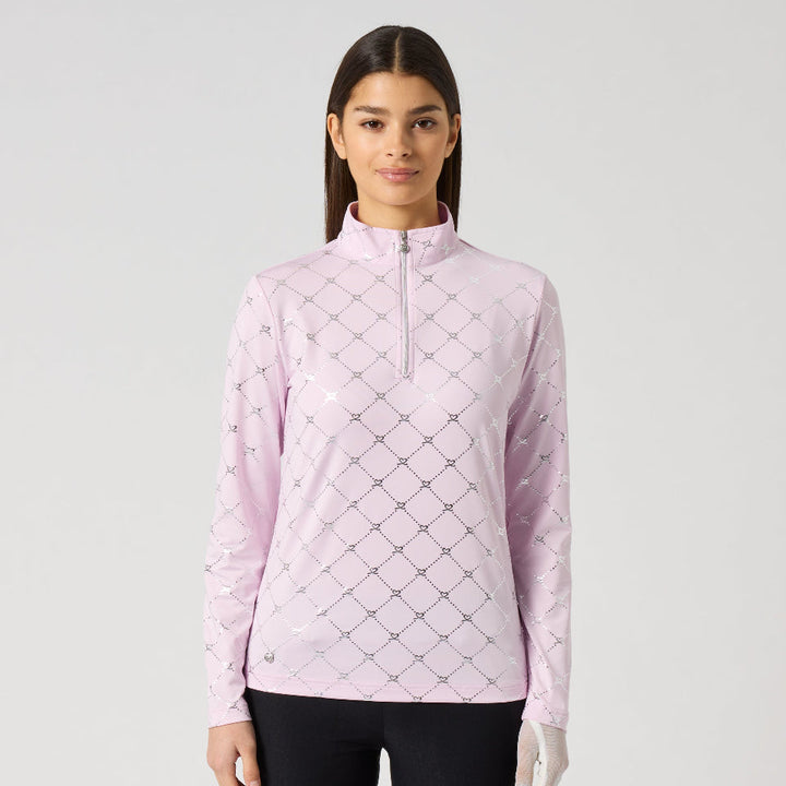 Daily Sports Foil Silver Logo Long Sleeve Mock