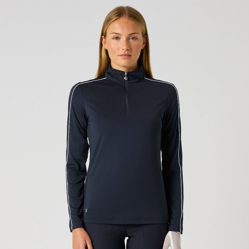 Daily Sports Piping Long Sleeve Mock