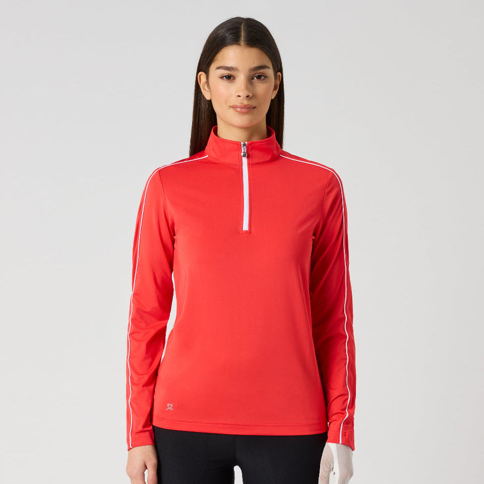 Daily Sports Piping Long Sleeve Mock