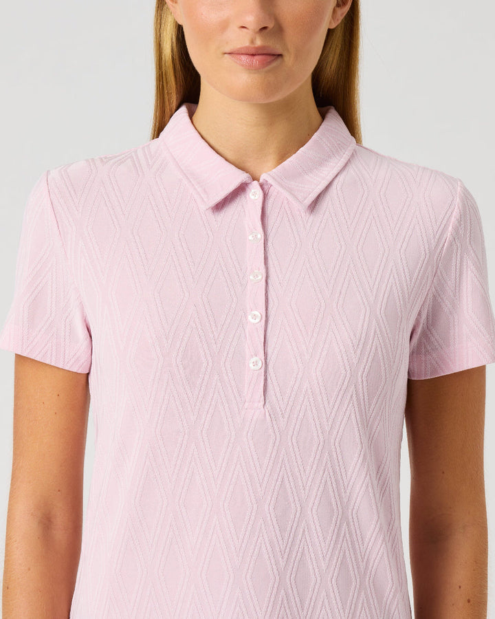 Daily Sports Graphic Jacquard Short Sleeve Polo