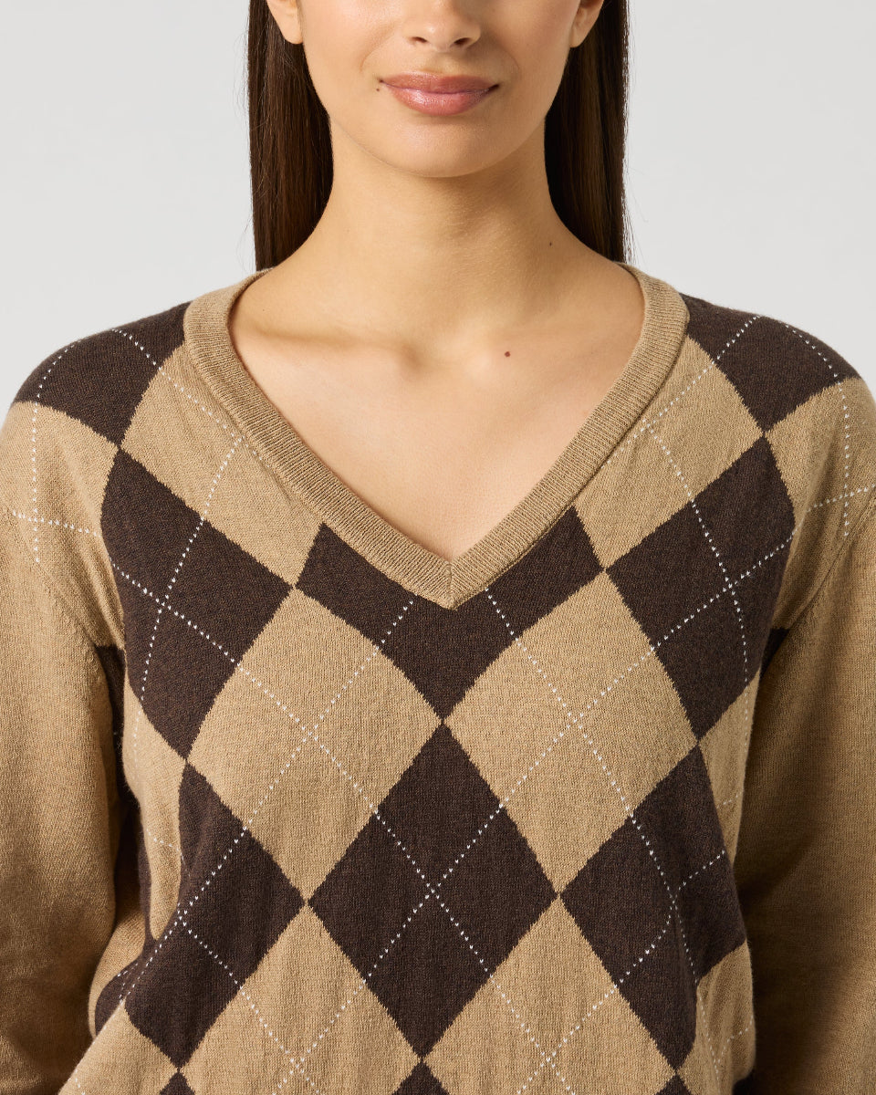 Daily Sports Argyle Bark Pullover