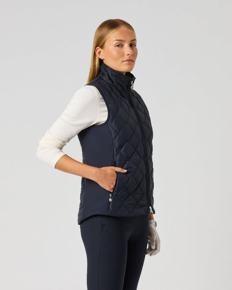 Daily Sports Quilt Dark Navy Padded Vest