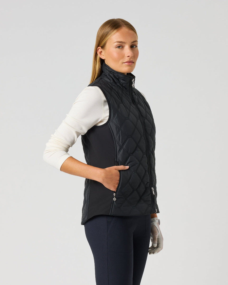 Daily Sports Quilt Black Padded Vest