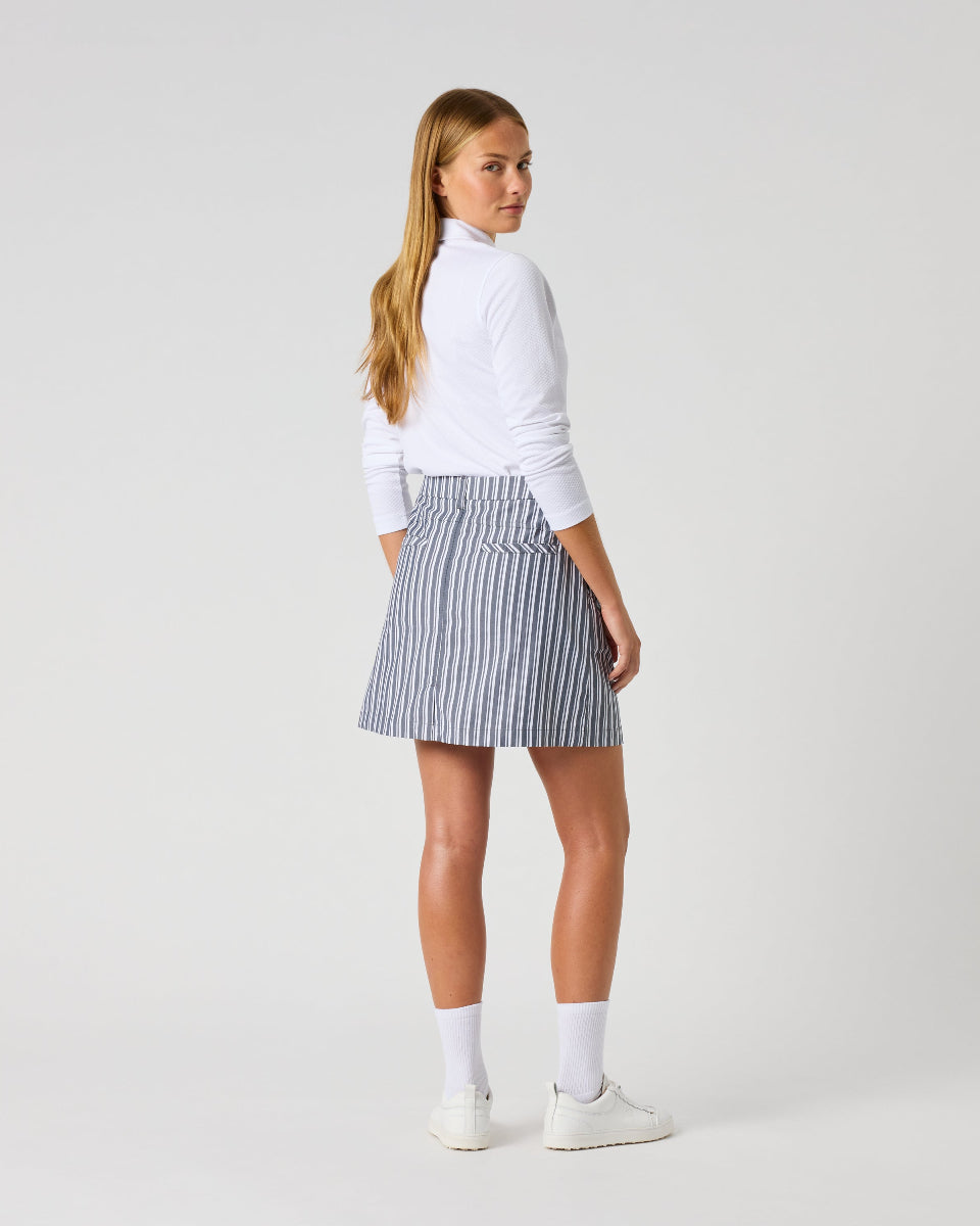 Daily Sports Stripe Dark Navy 20" Skort