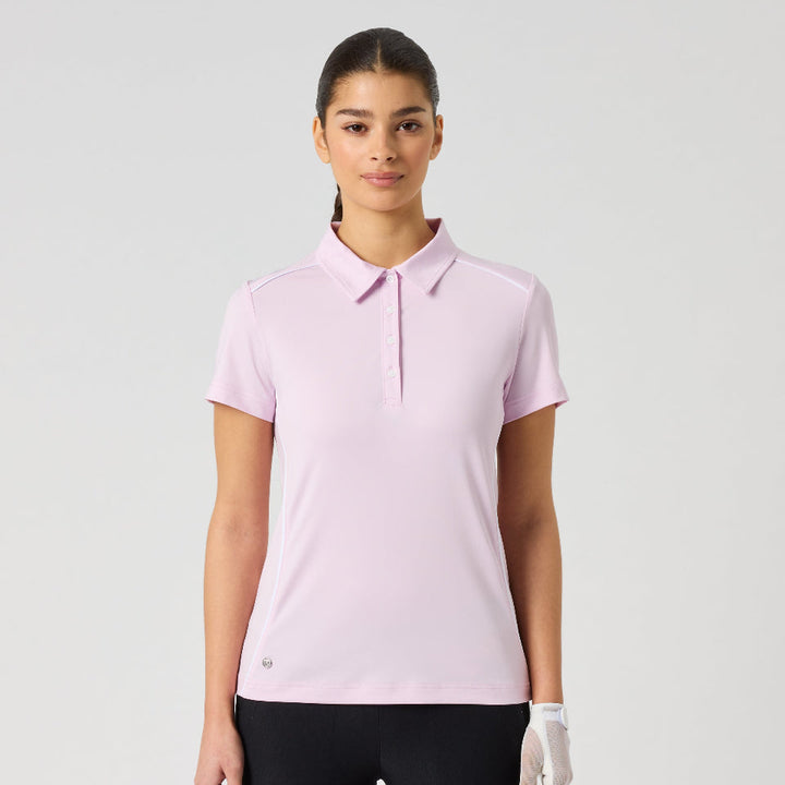 Daily Sports Piping Pink Short Sleeve Polo