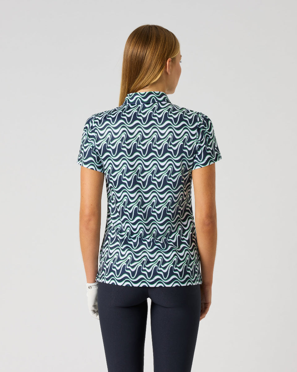 Daily Sports Flair Motion Printed Air Short Sleeve Polo