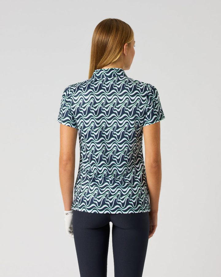 Daily Sports Flair Motion Printed Air Short Sleeve Polo