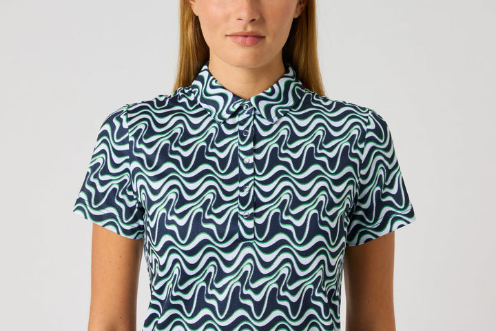 Daily Sports Flair Motion Printed Air Short Sleeve Polo