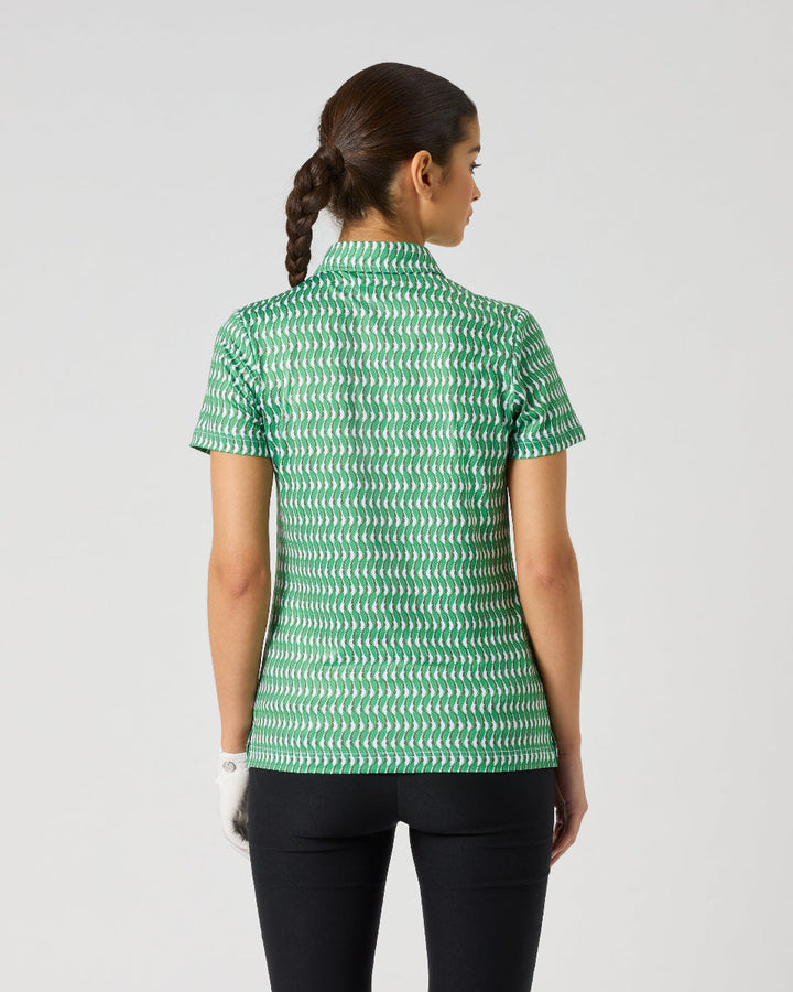 Daily Sports Banana Leaf Printed Air Sleeveless Polo