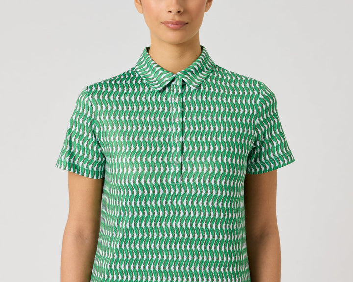 Daily Sports Banana Leaf Printed Air Sleeveless Polo