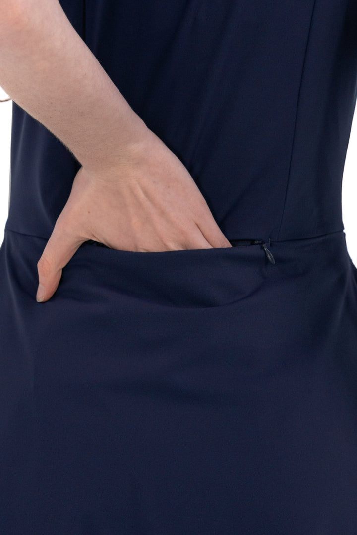 Foray Golf Navy Short Sleeve Bodysuit Dress