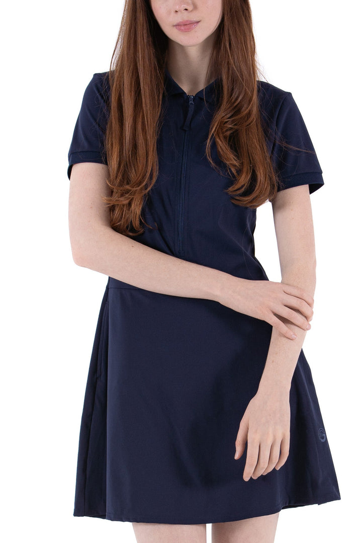 Foray Golf Navy Short Sleeve Bodysuit Dress