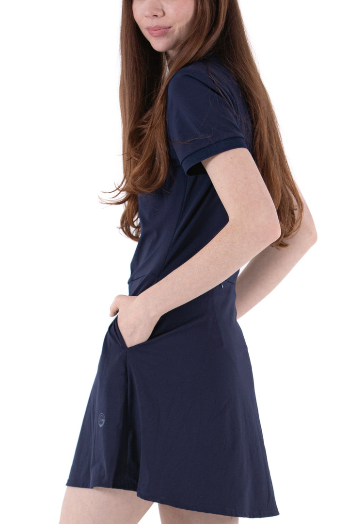 Foray Golf Navy Short Sleeve Bodysuit Dress