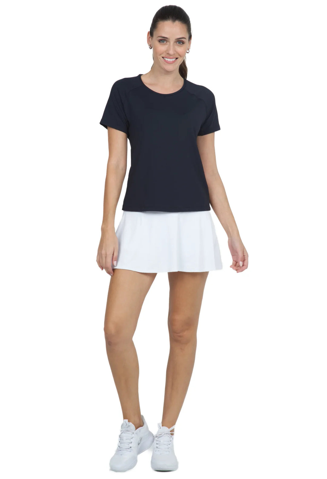 IBKUL Solid Short Sleeve Active Crewneck