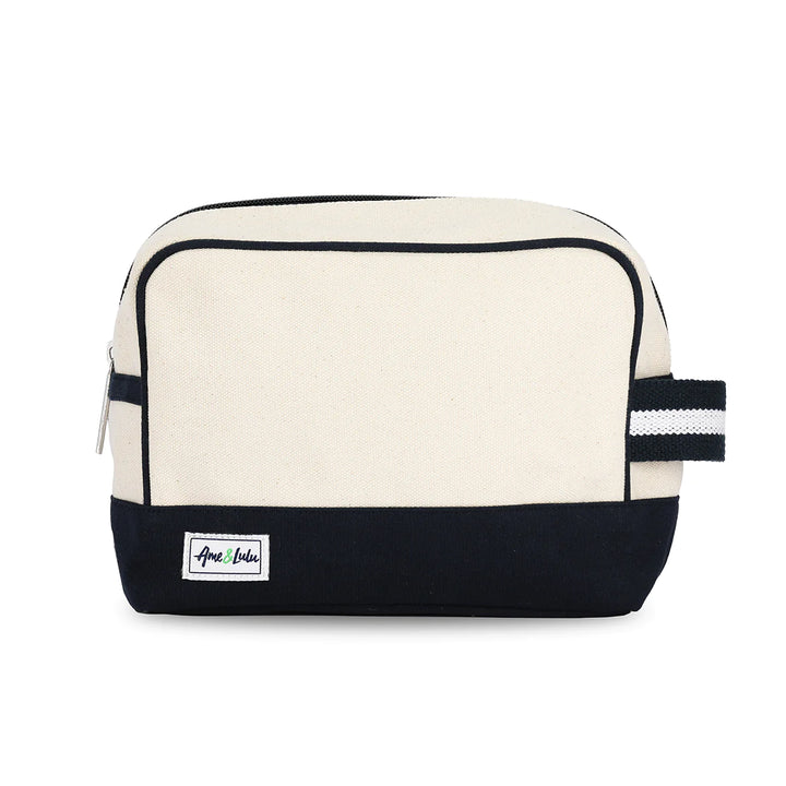 Ame &amp; Lulu Hamptons Canvas Beauty Bags - Blueberry