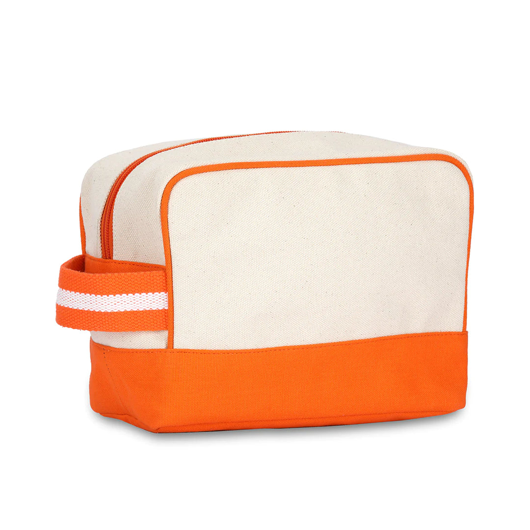 Ame &amp; Lulu Hamptons Canvas Beauty Bags - Clementine