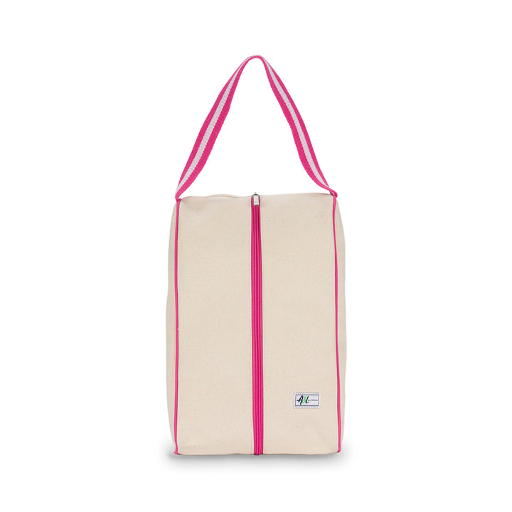 Ame &amp; Lulu Hamptons Canvas Shoe Bags - Pomegranate