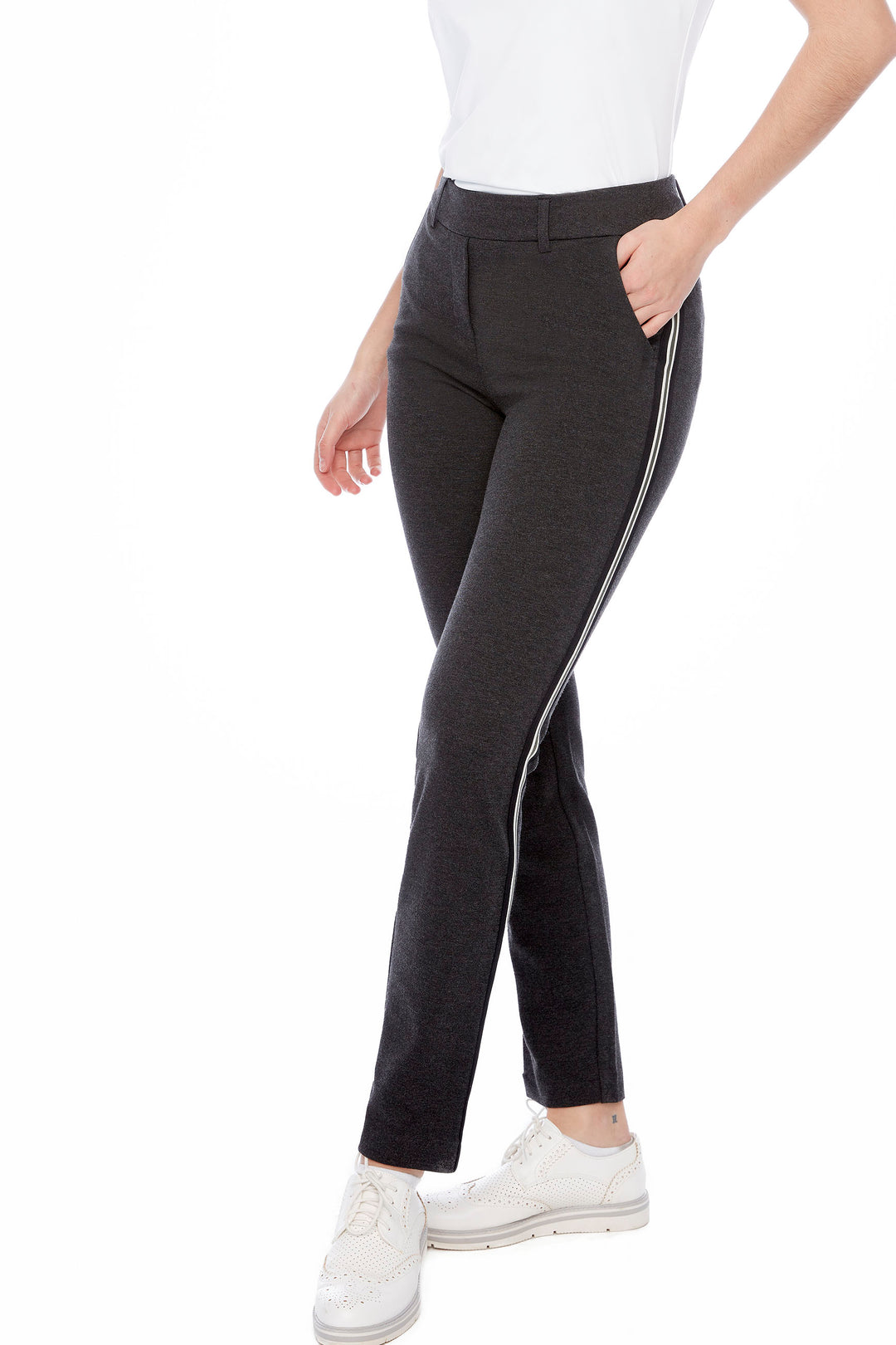 Swing Control Ponte 30" Side Stripe Pant