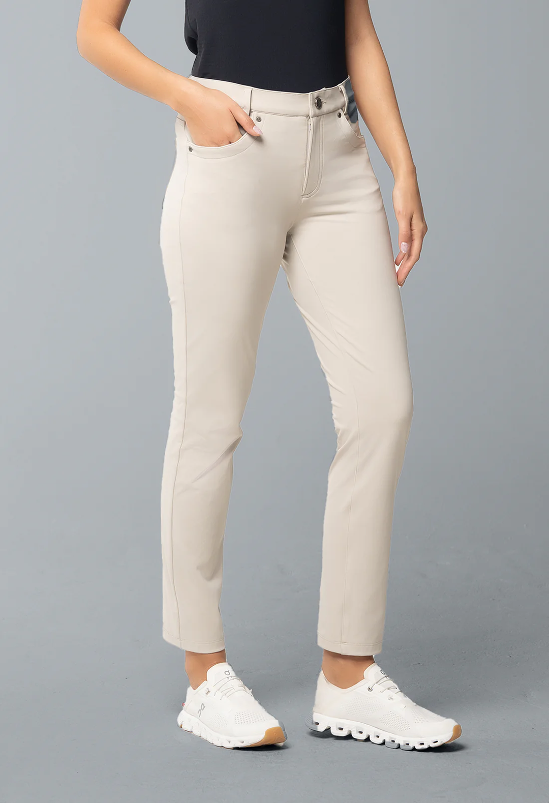 IBKUL 5-Pocket Performance Lightweight Stretch Pant